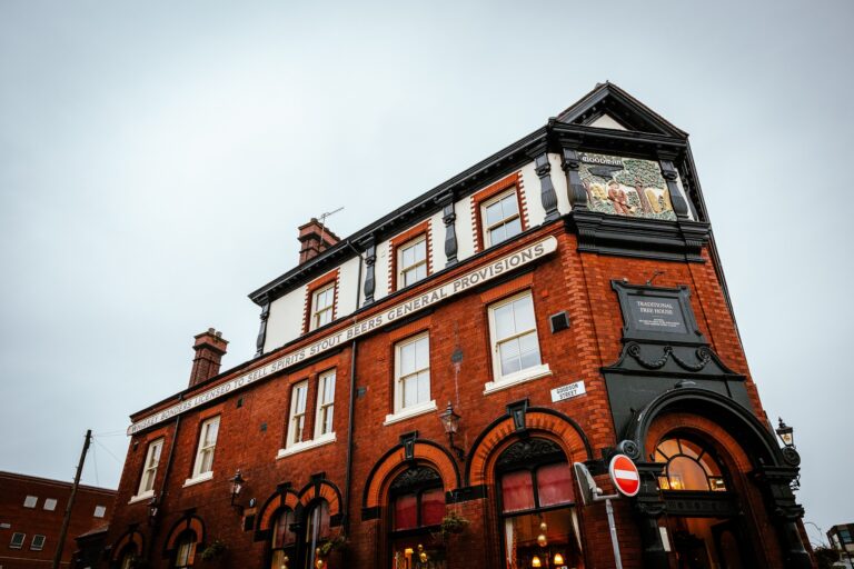 The Woodman pub exterior in Hanley Stoke-On-Trent